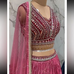 Magenta Lehenga
